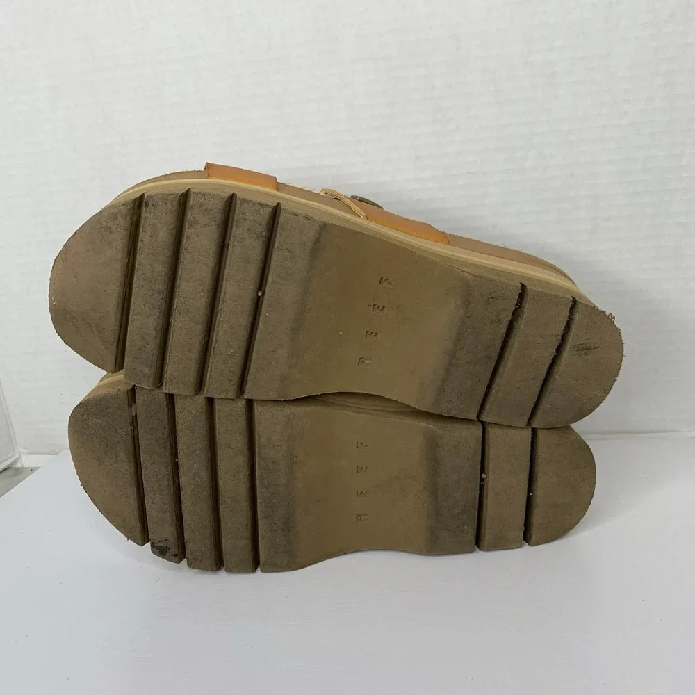 Reef Women's Tan Platform Slide Sandals